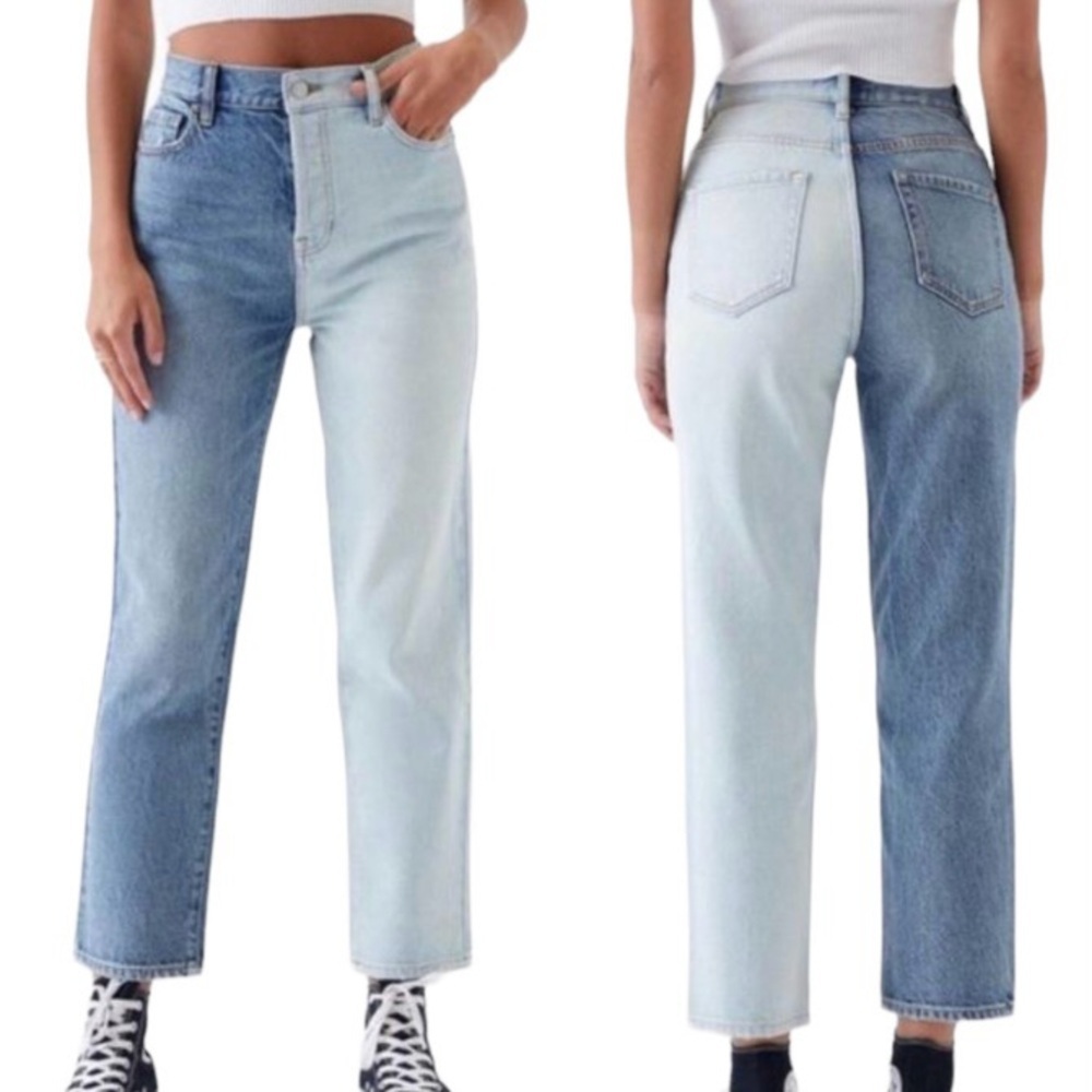 PacSun Women's High Rise Jeans - Dual Blue Tones